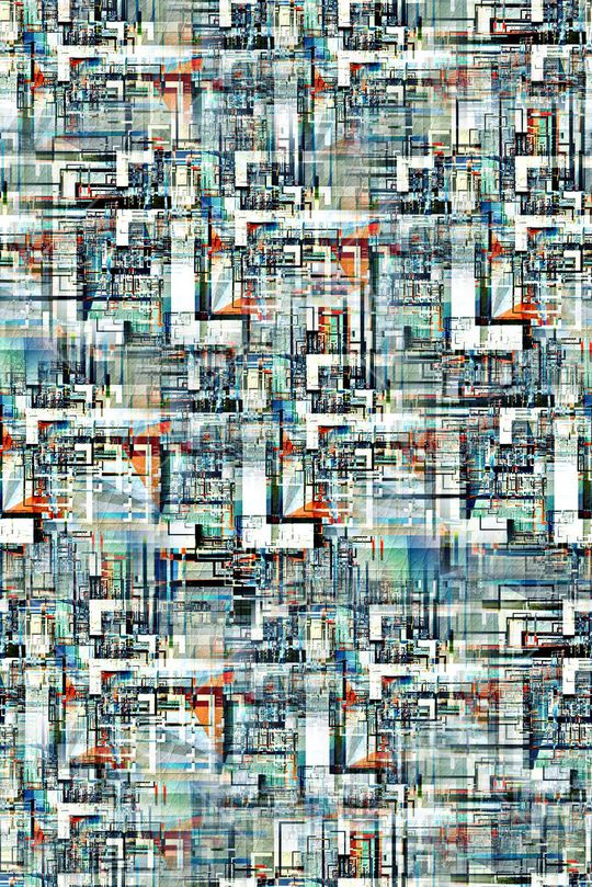 抽象手绘几何水彩纹理印花印花华亿平台图片