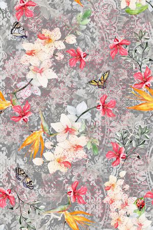 tropical印花华亿平台图片