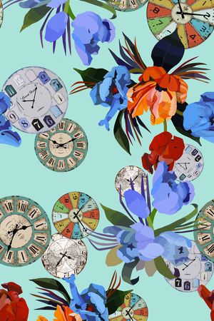 钟表印花华亿平台图片