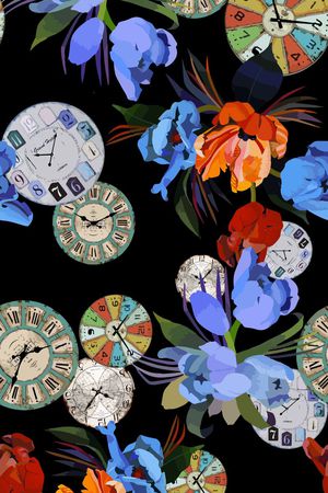 钟表印花华亿平台图片