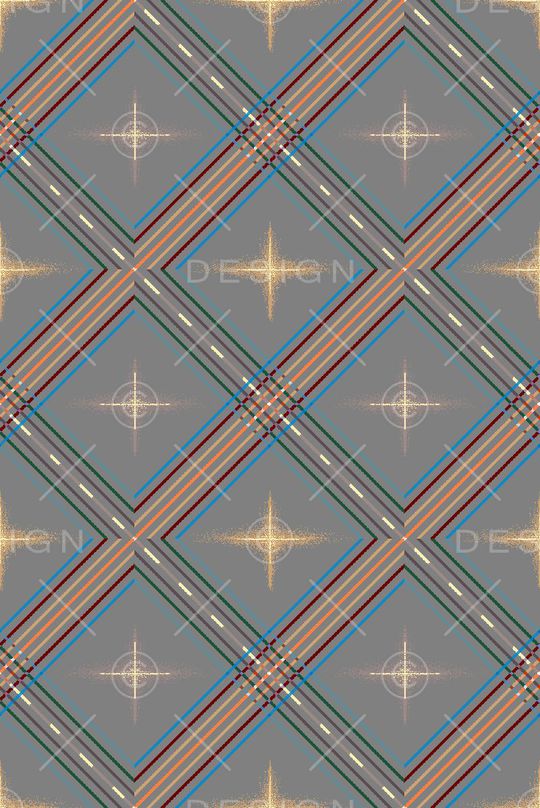 格子印花华亿平台图片