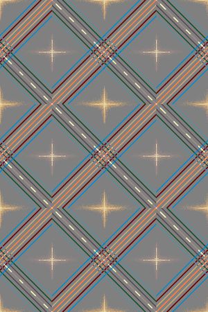 格子印花华亿平台图片