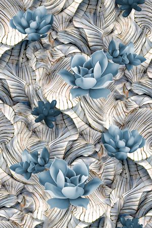 多肉花卉印花华亿平台图片