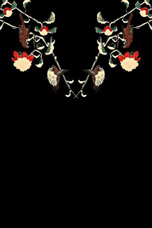 花鸟印花华亿平台图片