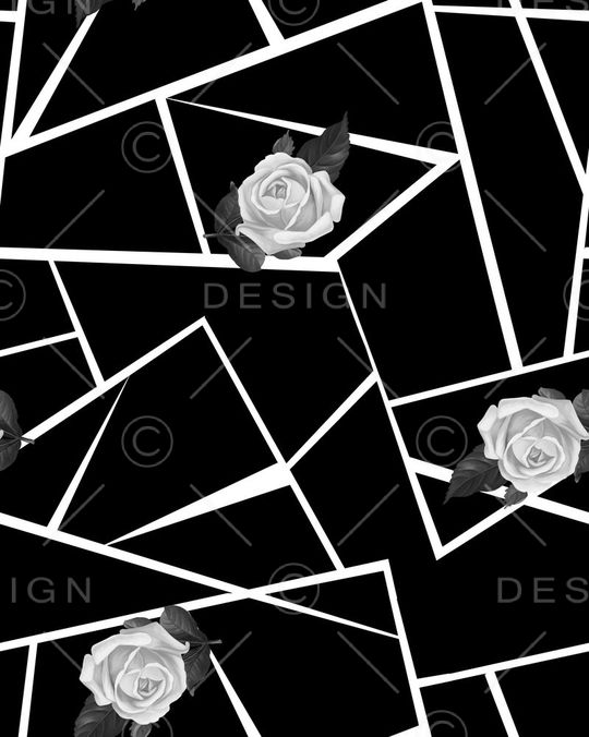 黑白印花华亿平台图片