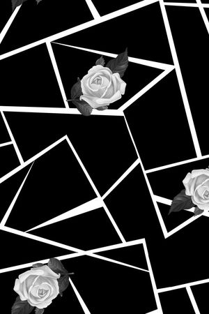 黑白印花华亿平台图片