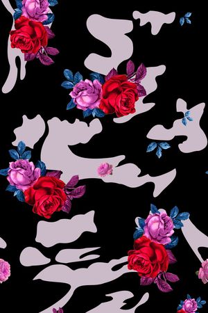 迷彩印花华亿平台图片