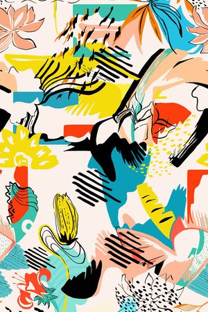 大牌手绘花卉印花华亿平台图片