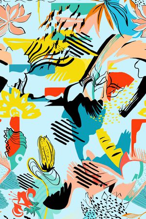 大牌手绘花卉印花华亿平台图片