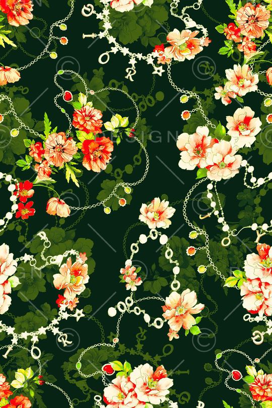 花卉印花华亿平台图片