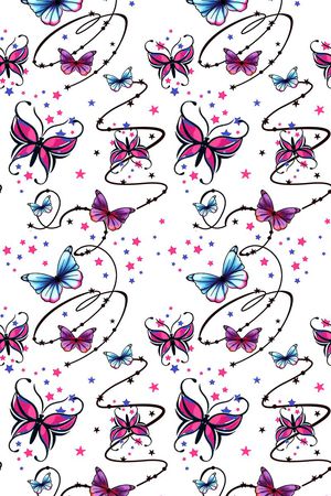 蝴蝶印花华亿平台图片