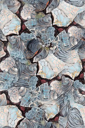 肌理图案印花华亿平台图片