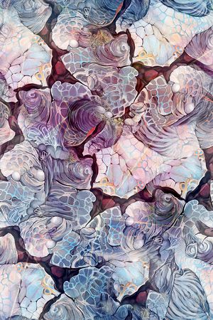 肌理图案印花华亿平台图片