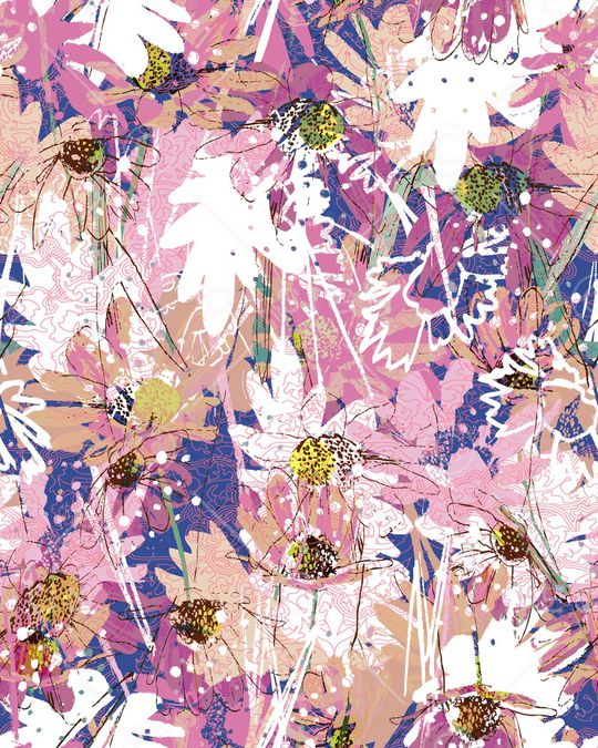 乱花印花华亿平台图片