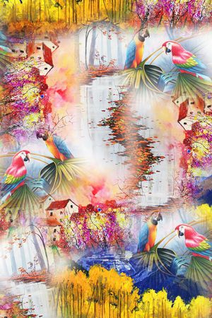 油画印花华亿平台图片