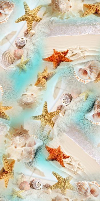 沙滩印花华亿平台图片