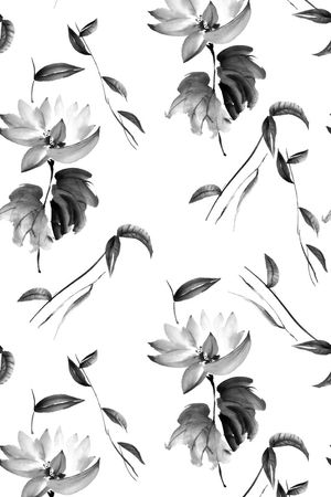 水墨印花华亿平台图片