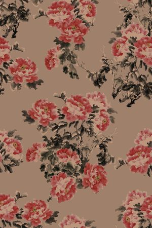 复古印花华亿平台图片