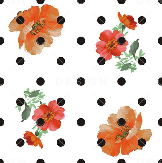 圆点印花华亿平台图片