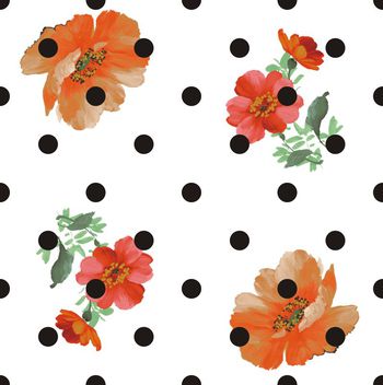 圆点印花华亿平台图片