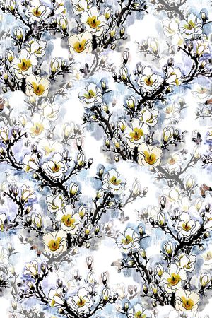 中国风印花华亿平台图片