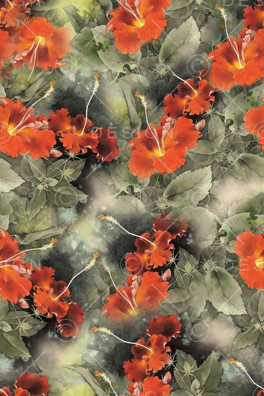 动感中国风印花华亿平台图片