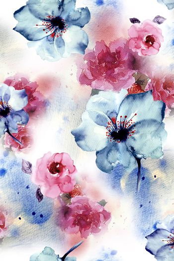 花卉印花华亿平台图片