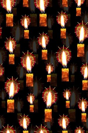 蜡烛印花华亿平台图片