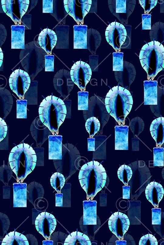 蜡烛印花华亿平台图片