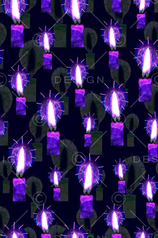 蜡烛印花华亿平台图片