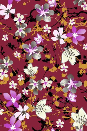 花朵印花华亿平台图片