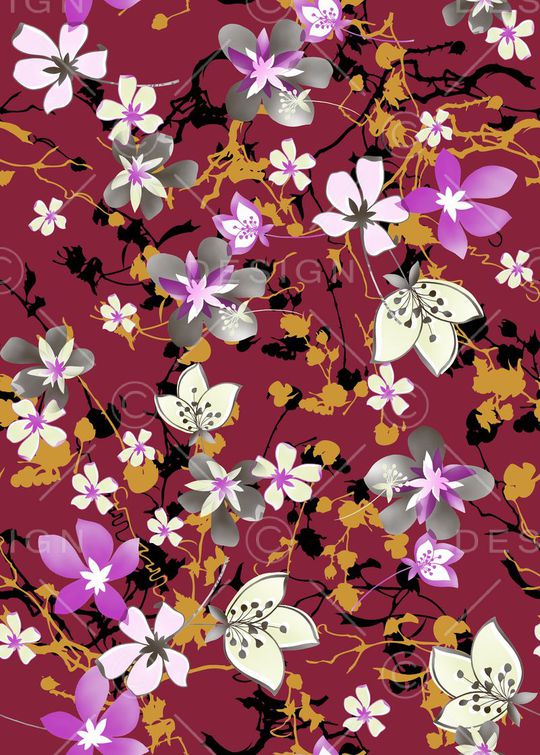 花朵印花华亿平台图片