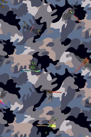 动物迷彩印花华亿平台图片