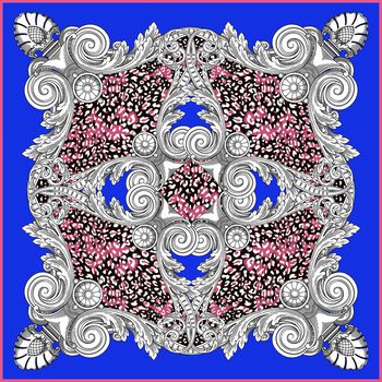 丝巾方巾印花华亿平台图片