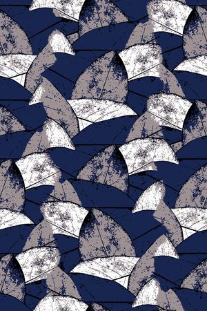 抽象树叶印花华亿平台图片