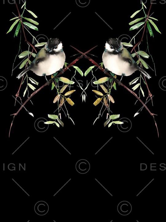 花鸟印花华亿平台图片