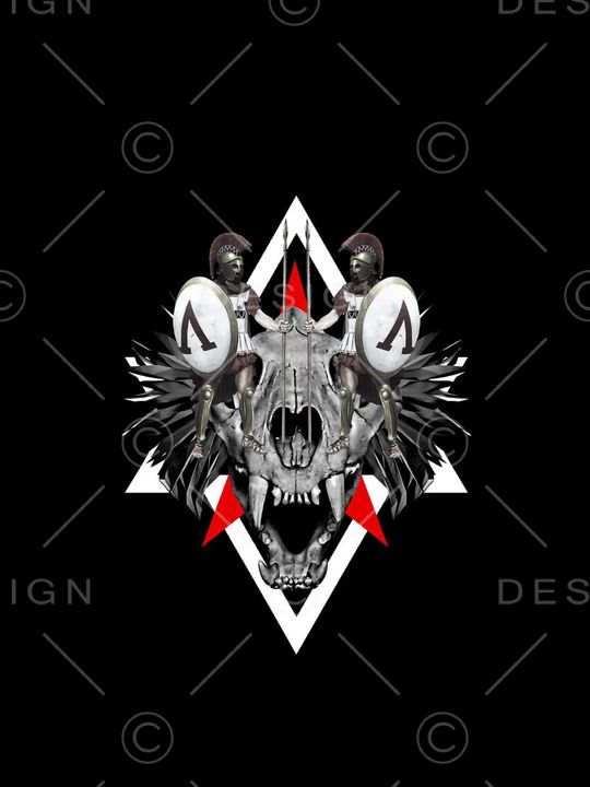 骷髅头印花华亿平台图片