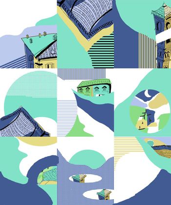 几何印花华亿平台图片