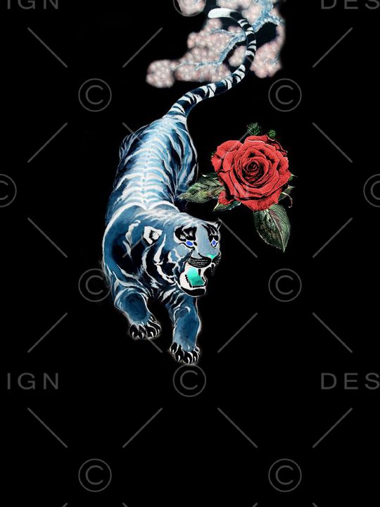 男装T桖胸花印花华亿平台图片