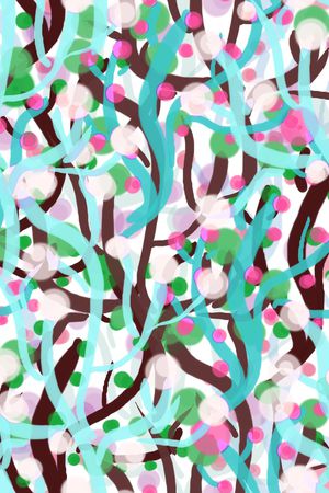 清新淡雅印花华亿平台图片