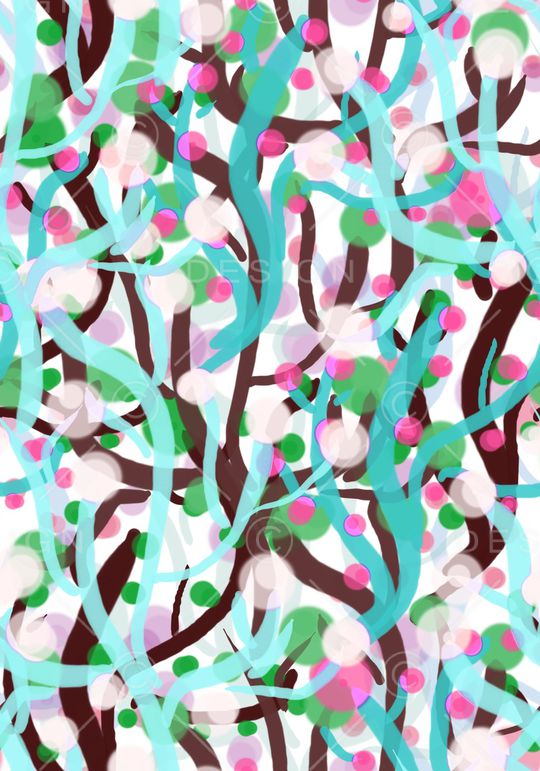 清新淡雅印花华亿平台图片