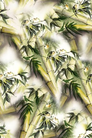 竹子印花华亿平台图片