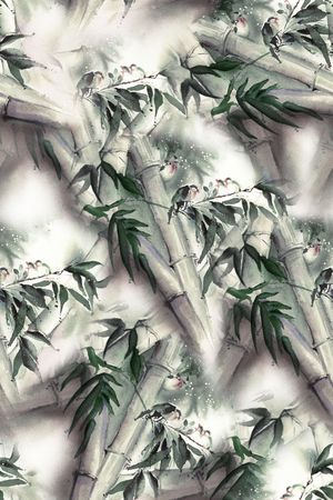 竹子印花华亿平台图片