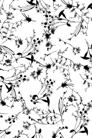 复古、田园、花卉印花华亿平台图片