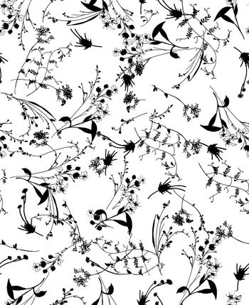 复古、田园、花卉印花华亿平台图片