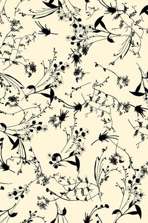 复古、田园、花卉印花华亿平台图片