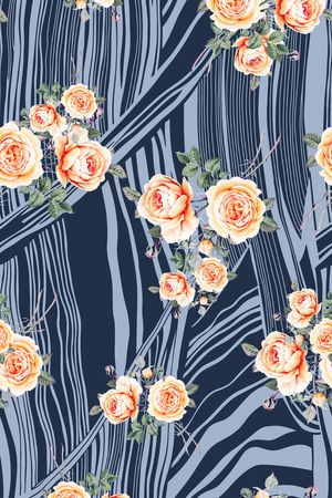 条纹印花华亿平台图片