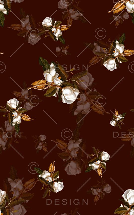 复古玫瑰印花华亿平台图片