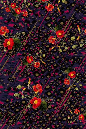 色块斑点印花华亿平台图片