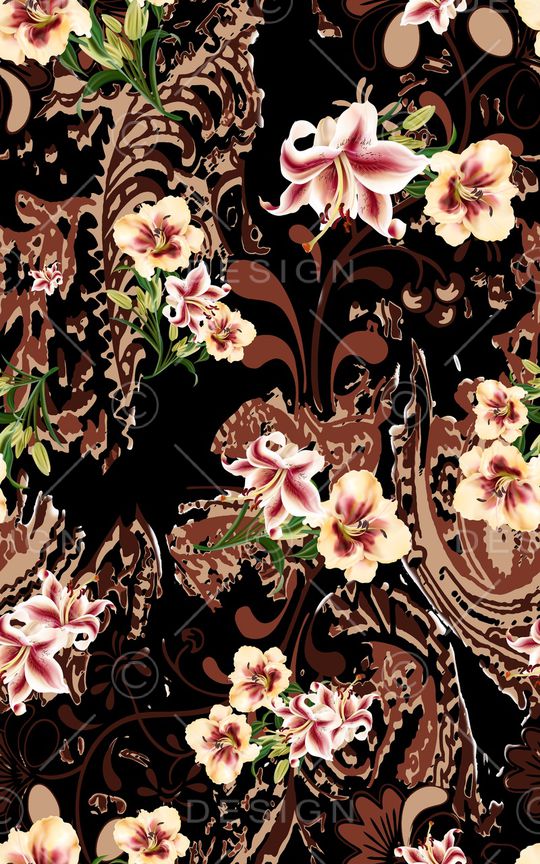 花朵印花华亿平台图片